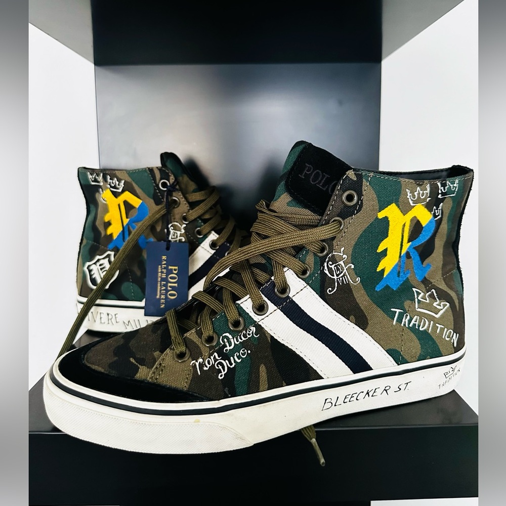 Polo Ralph Lauren Camouflage High-Top Sneakers